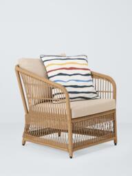 John Lewis Harbour Weave Garden Lounge Chair, Natural - thumbnail 6