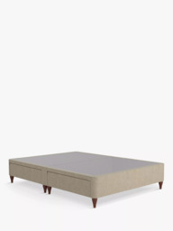 Sealy Posturepedic Exquisite 4 Drawer Divan Base, Rich Oak Legs, Super King Size - thumbnail 1