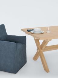 John Lewis Lynton Extending Dining Table, Natural - thumbnail 4