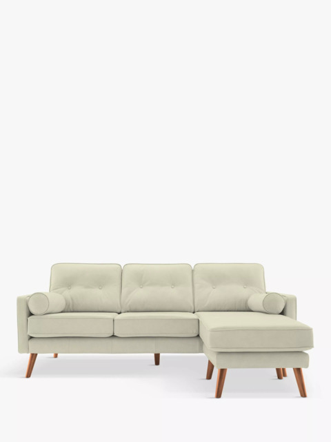 G Plan Vintage The Sixty Five RHF Large 3 Seater Chaise End Leather Sofa - image 1