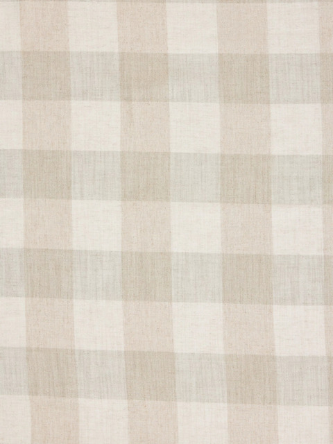 John Lewis Gingham Check Made to Measure Curtains or Roman Blind, Putty - image 1