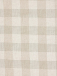John Lewis Gingham Check Made to Measure Curtains or Roman Blind, Putty - thumbnail 1