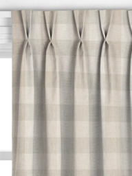John Lewis Gingham Check Made to Measure Curtains or Roman Blind, Putty - thumbnail 4