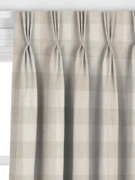 John Lewis Gingham Check Made to Measure Curtains or Roman Blind, Putty - thumbnail 6