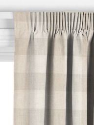 John Lewis Gingham Check Made to Measure Curtains or Roman Blind, Putty - thumbnail 3