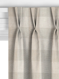 John Lewis Gingham Check Made to Measure Curtains or Roman Blind, Putty - thumbnail 5
