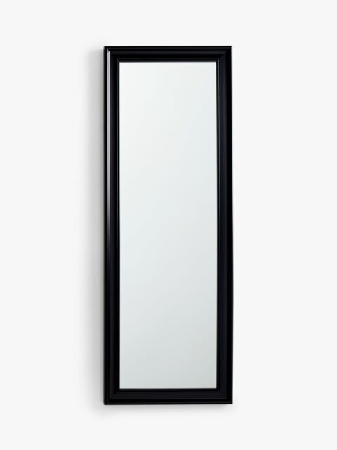 John Lewis ANYDAY Classic Leaner / Wall Mirror, 140 x 50cm, Black - image 1