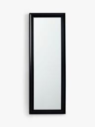 John Lewis ANYDAY Classic Leaner / Wall Mirror, 140 x 50cm, Black - thumbnail 1