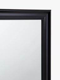 John Lewis Classic Full-Length Leaner/Wall Mirror, 140 x 50cm, Black - thumbnail 3