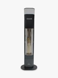 KETTLER Kalos Ibiza 1800W Floor Standing Patio Heater with LED Light & Wireless Speaker