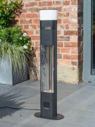 KETTLER Kalos Ibiza 1800W Floor Standing Patio Heater with LED Light & Wireless Speaker - thumbnail 2