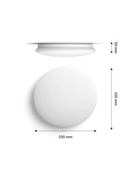 Philips Moire CL200 LED 17W Ceiling Light, White - thumbnail 2