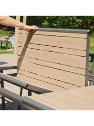 LG Outdoor Sanctuary 8-Seater Extending Garden Dining Table & Chairs Set, Birch - thumbnail 4