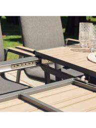 LG Outdoor Sanctuary 8-Seater Extending Garden Dining Table & Chairs Set, Birch - thumbnail 3