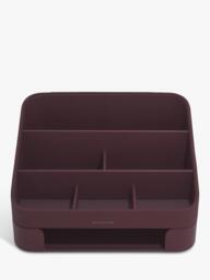 Stackers Desk Caddy with Tray, Garnet