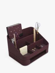 Stackers Desk Caddy with Tray, Garnet - thumbnail 6