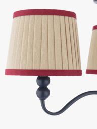 Joules Harewood 3 Arm Semi Flush Pendant Ceiling Light, Navy Blue - thumbnail 4