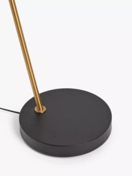 John Lewis Metal Arc Floor Lamp, Black/Brass - thumbnail 5