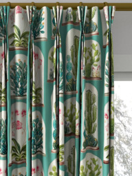 Sanderson Terrariums Made to Measure Curtains or Roman Blind, Eucalyptus - thumbnail 6