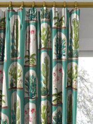 Sanderson Terrariums Made to Measure Curtains or Roman Blind, Eucalyptus - thumbnail 2