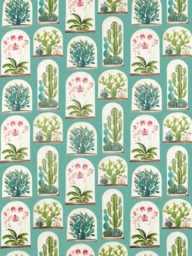 Sanderson Terrariums Made to Measure Curtains or Roman Blind, Eucalyptus - thumbnail 1