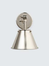 John Lewis Nicolas Down Lighter Wall Light, Nickel - thumbnail 2