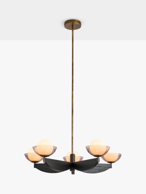MADE Layla 5 Arm Pendant Ceiling Light, Black - image 1
