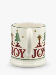 Emma Bridgewater Christmas Peace & Joy Half Pint Earthenware Mugs, Set of 2, 300ml - thumbnail 6
