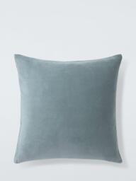John Lewis Cotton Velvet Cushion - thumbnail 1