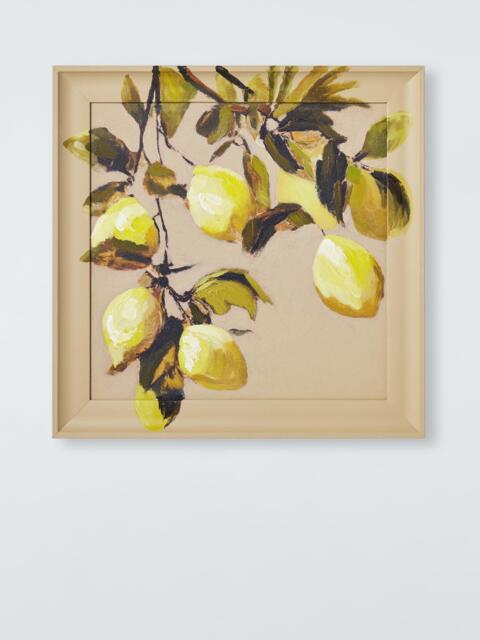 John Lewis 'Lemon Grove' Hand Painted Framed Wall Art, 40 x 40cm, Yellow/Multi - image 1