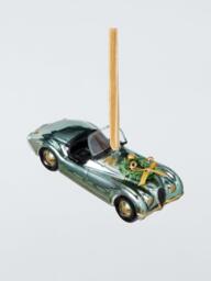 John Lewis The Connoisseur Luxury Convertible Car Bauble, Green - thumbnail 1