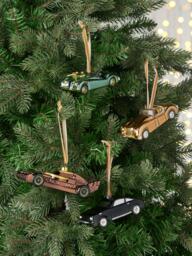 John Lewis The Connoisseur Luxury Convertible Car Bauble, Green - thumbnail 3