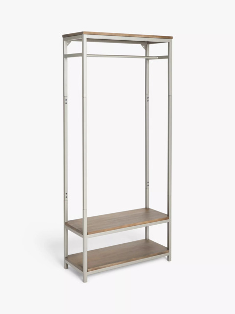 John Lewis Restoration Clothes Rail with Shelves, Antique Grey - image 1