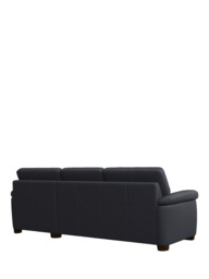 John Lewis Camden RHF Chaise End Leather Sofa Bed, Dark Leg - thumbnail 4