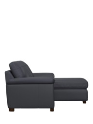 John Lewis Camden RHF Chaise End Leather Sofa Bed, Dark Leg - thumbnail 3