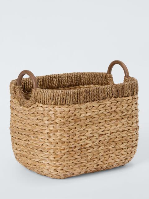 John Lewis Bulrush Storage Basket with Handles, Natural - image 1