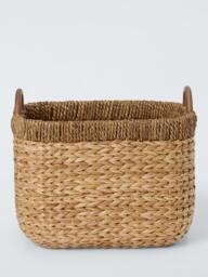 John Lewis Bulrush Storage Basket with Handles, Natural - thumbnail 2