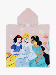 Disney Princess Kids' Poncho Hooded Towel - thumbnail 3
