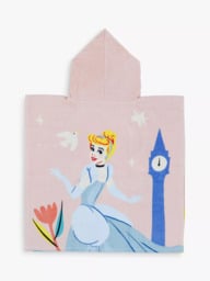 Disney Princess Kids' Poncho Hooded Towel - thumbnail 4