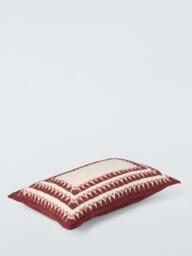 John Lewis Deco Border Cushion, Umber - thumbnail 3