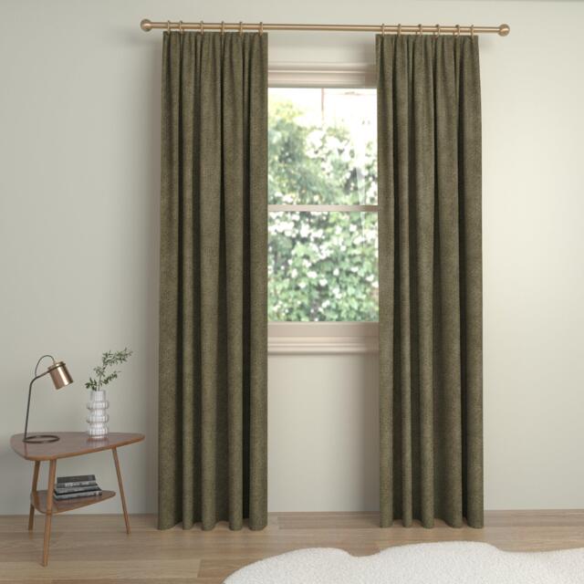 John Lewis Velvet Pair Lined Pencil Pleat Curtains - image 1
