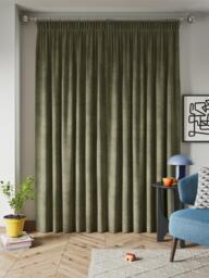 John Lewis Velvet Pair Lined Pencil Pleat Curtains - thumbnail 5