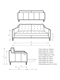 John Lewis Draper II Motion Large 3 Seater Leather Sofa, Metal Leg - thumbnail 2