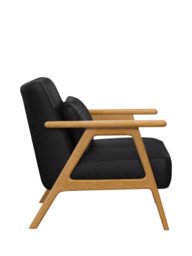 John Lewis Hendricks Leather Armchair, Light Leg - thumbnail 3