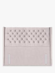 John Lewis Margot Winged Full Depth Upholstered Headboard, Small Double - thumbnail 1