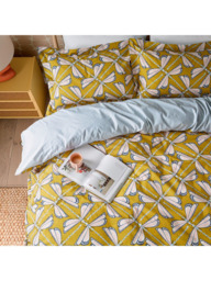 Scion Moon Flights Duvet Cover Set, Mustard - thumbnail 6