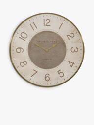 Thomas Kent Harvest Wall Clock, 53cm, Cream - thumbnail 1