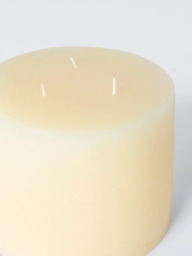 John Lewis Rustic 3 Wick Candle, H10 cm, White Ivory - thumbnail 2
