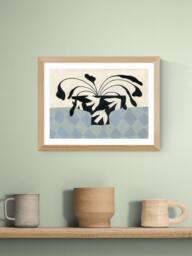 EAST END PRINTS Jazmine Joye 'Dove Peace Vase' Framed Print, 33.4 x 43.4cm - thumbnail 2