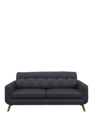 John Lewis Barbican Large 3 Seater Leather Sofa, Light Leg - thumbnail 5